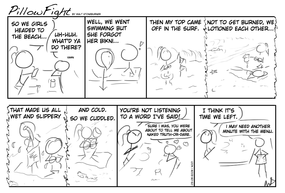 Pillow Fight #1 by Walt Stoneburner